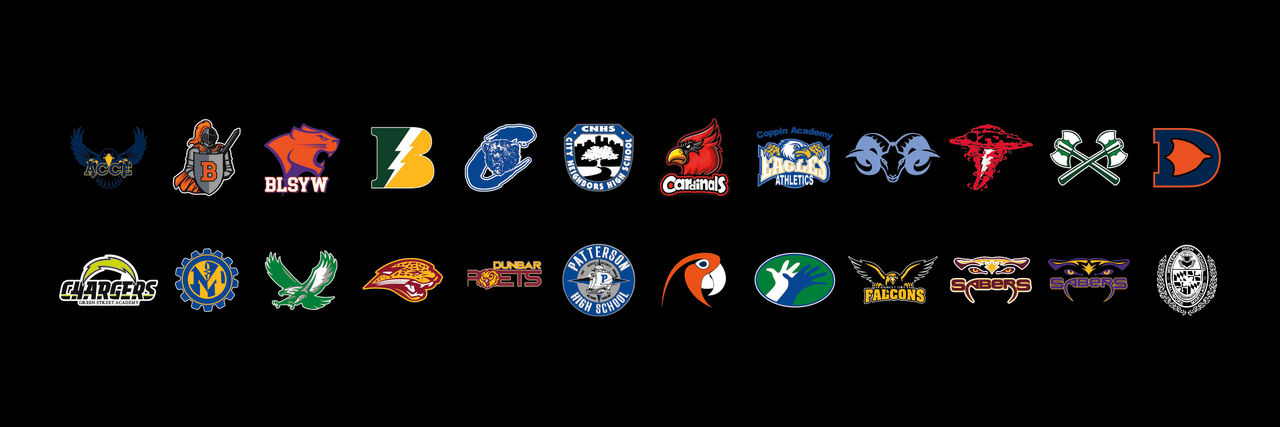 24 High School Logos
