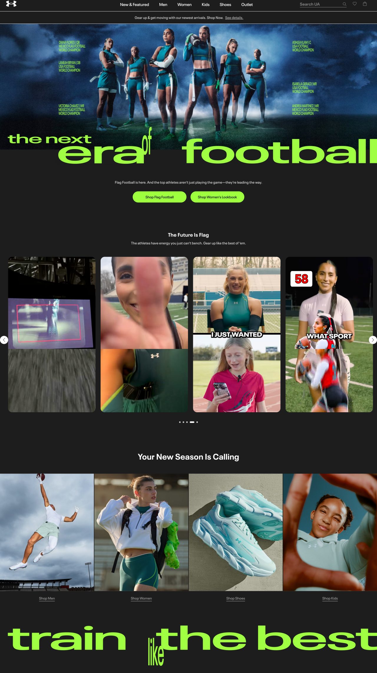 UA Ecommerce We Are Football