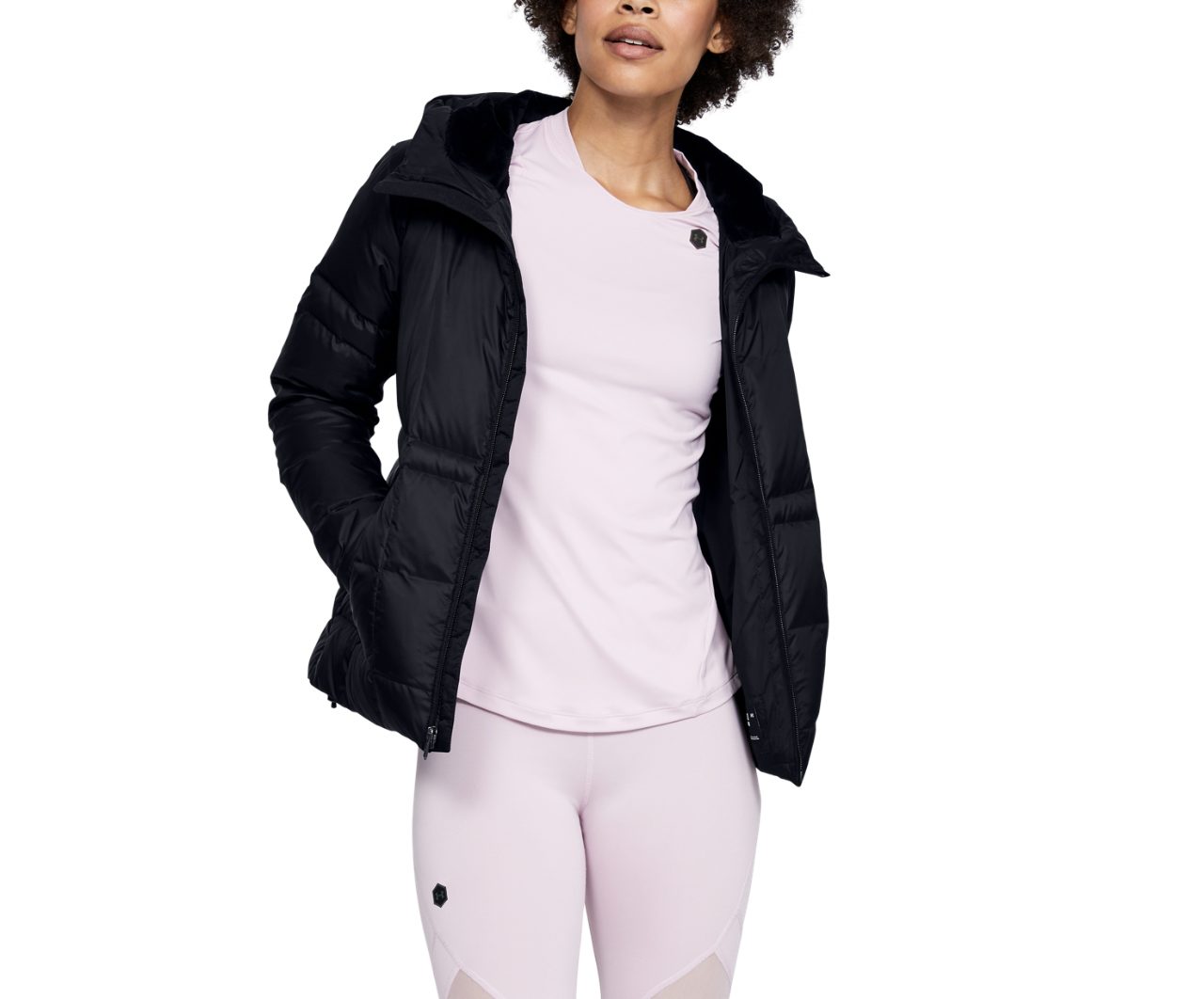 Women's UA Armour Down Hooded, $150 USD