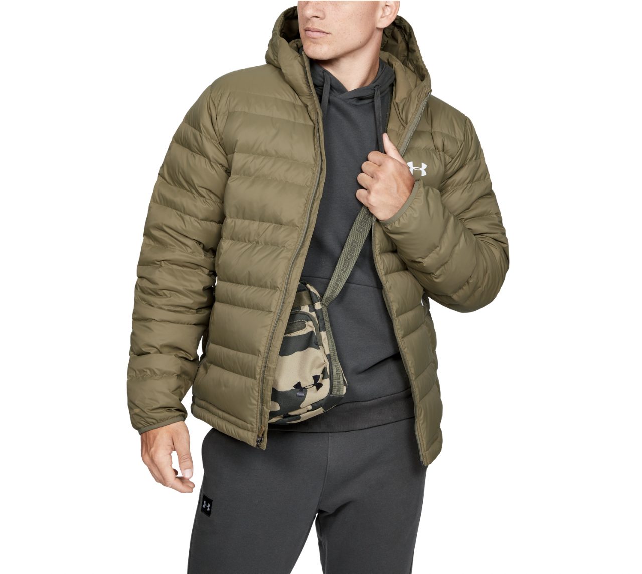 Men's UA Armour Down Hooded, $150 USD