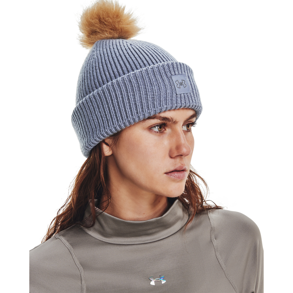 Women's Coldgear Infrared Halftime Ribbed Pom Beanie