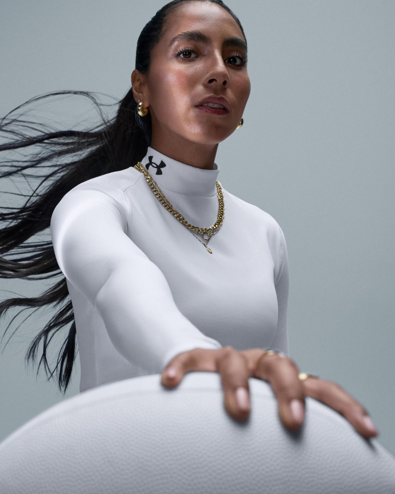 Diana Flores in ColdGear® Mock Neck