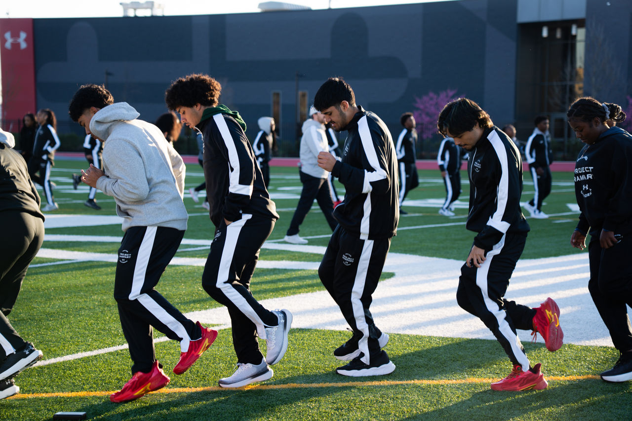 SALC athletes from Baltimore and Oakland at UA's Headquarter