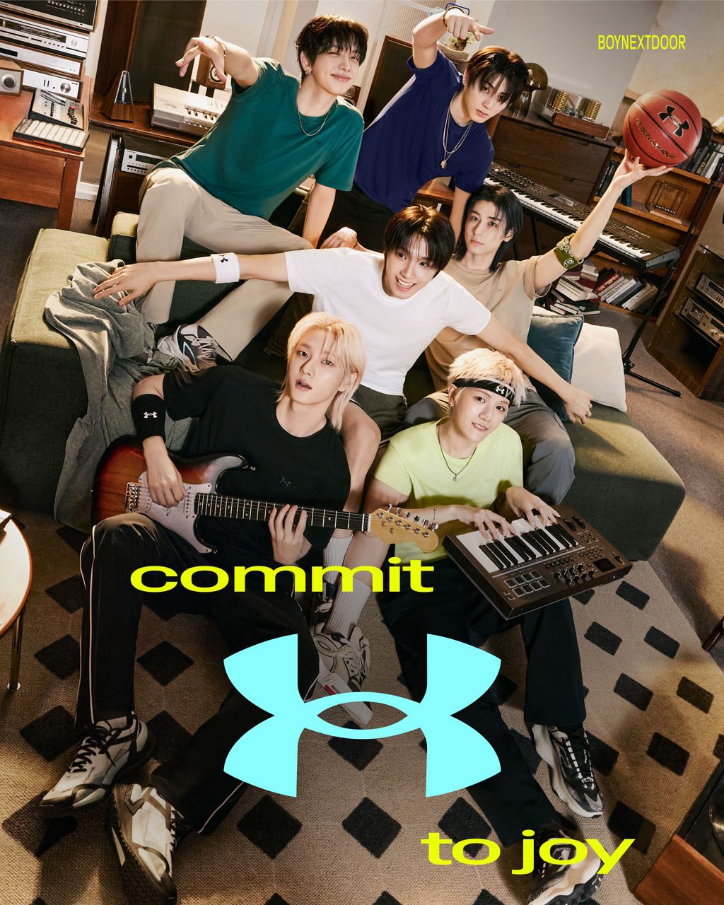 BOYNEXTDOOR in Under Armour Bouncy Tee