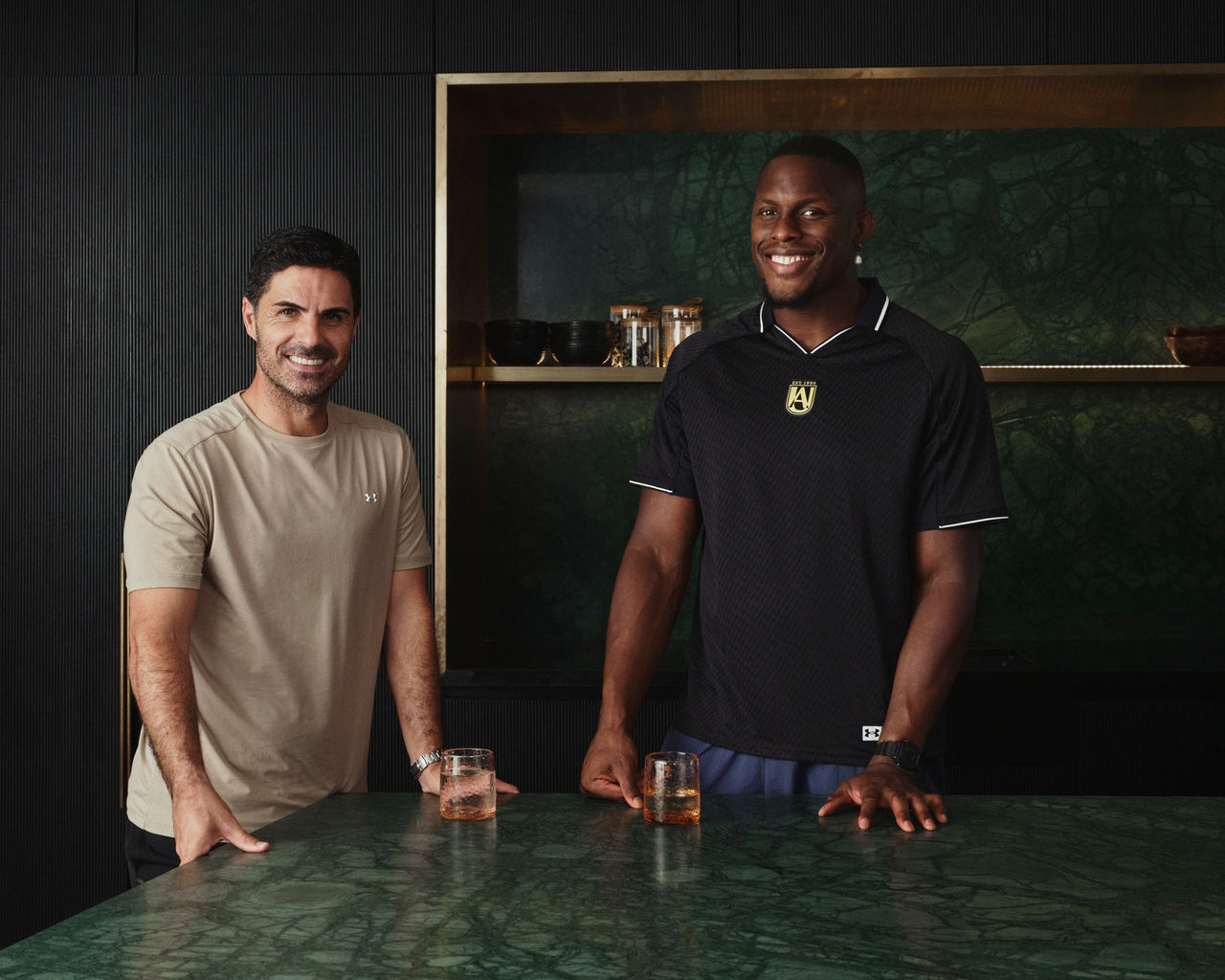 Mikel Arteta & Maro Itoje Posed Together