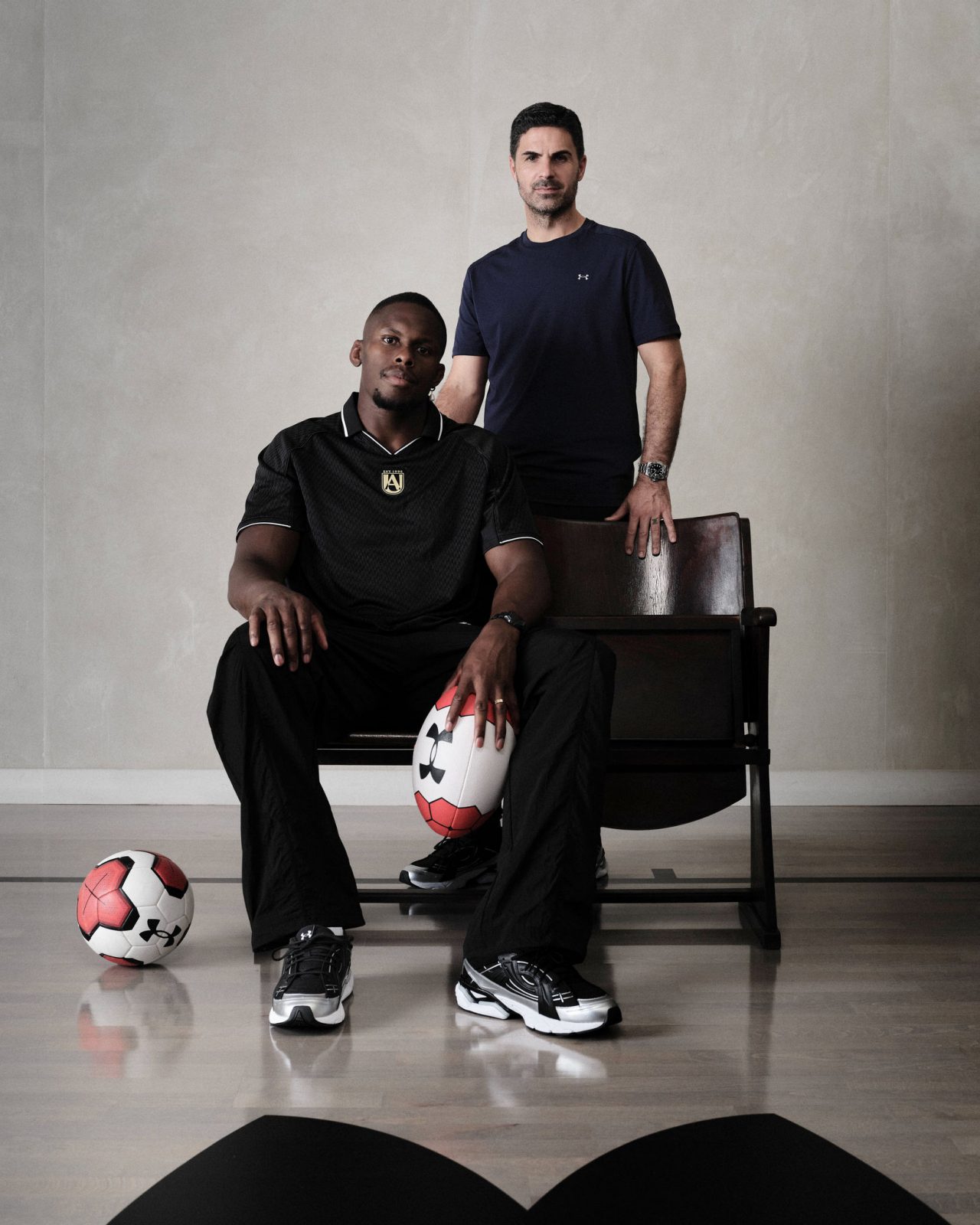 Mikel Arteta & Maro Itoje Posed Together