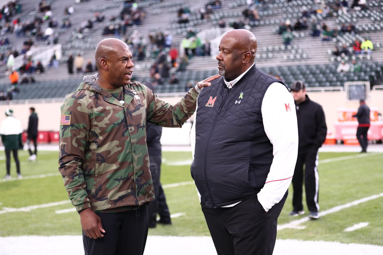 Mike Locksley, fundador de NCMFC y entrenador principal de fútbol americano de la Universidad de Maryland