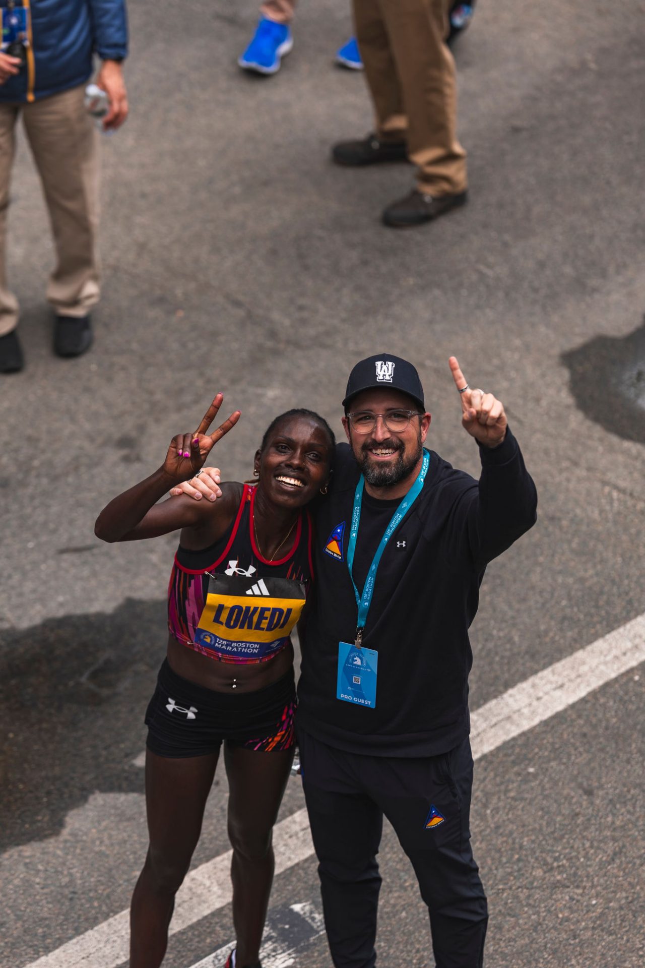 Sharon Lokedi y Stephen Haas