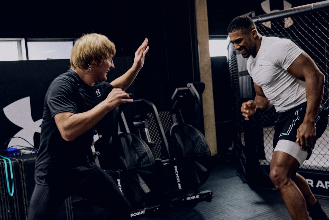Entrenamiento de Anthony Joshua y Paddy Pimblett