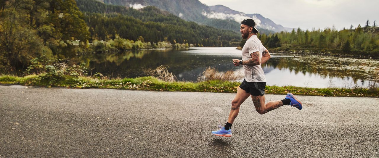 Runner in Mountains