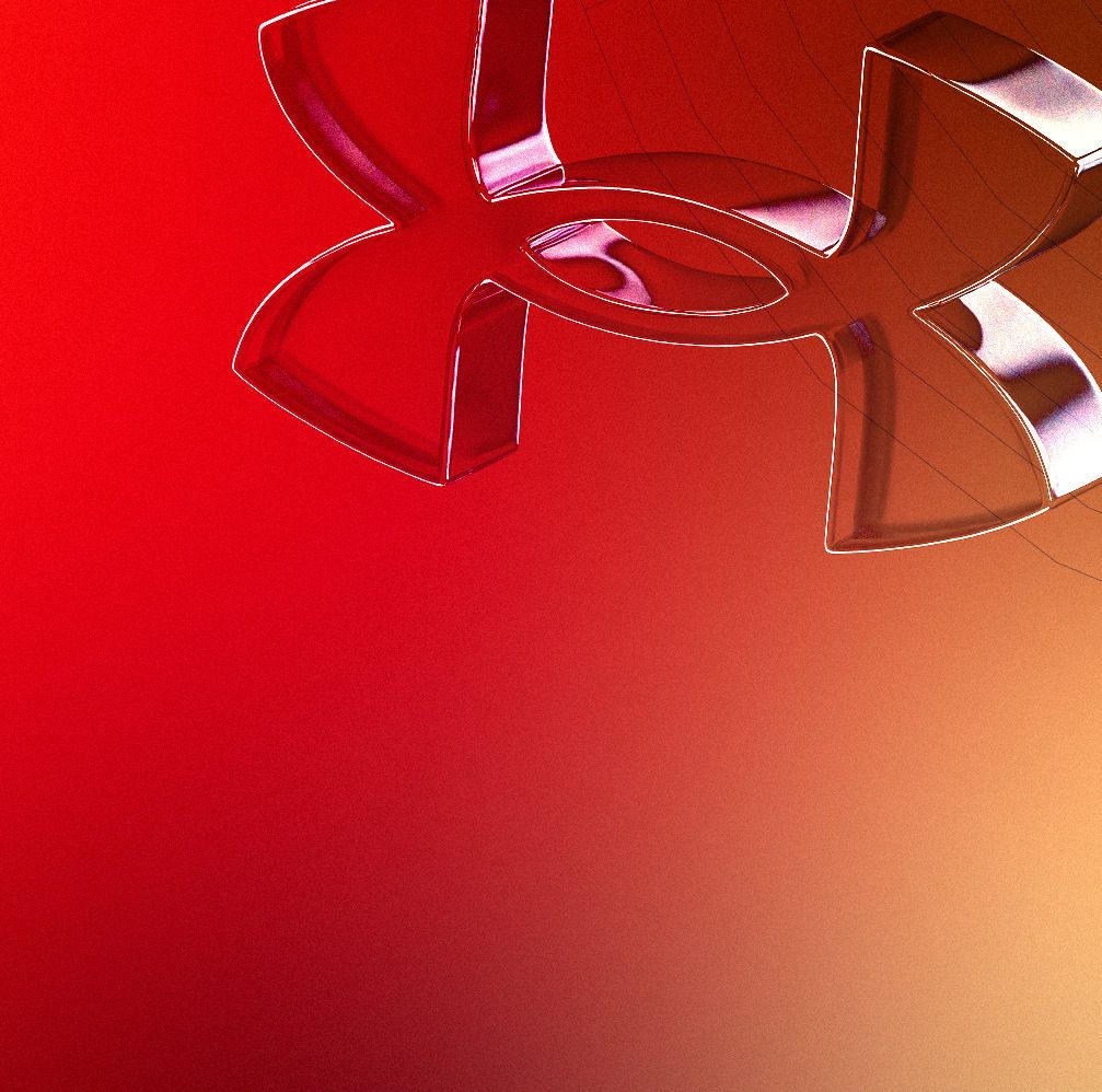 Under Armour Investor Meeting Red Gradient Background