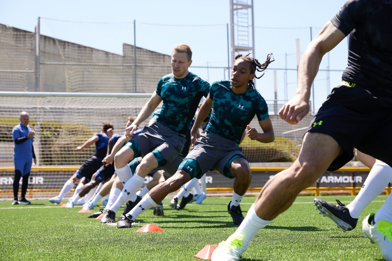 Futbol Practice on Field