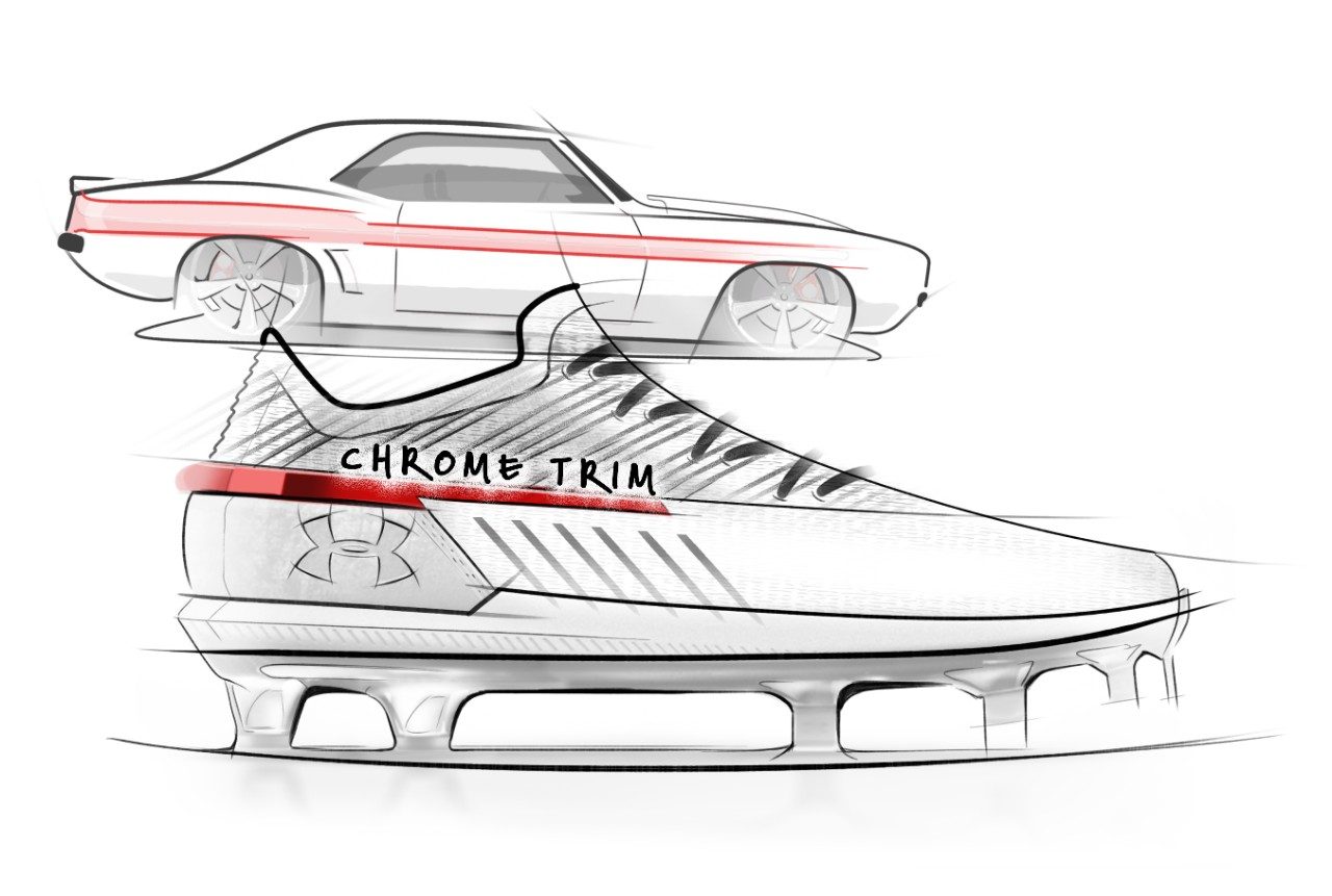 A chrome bezel, representing Bryce's power as a player, also ties back to his love of classic American muscle cars.