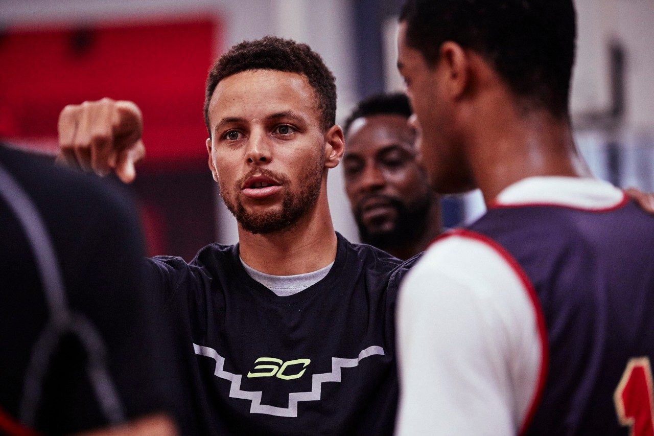Stephen instructing players at the 2017 SC30 Select Camp