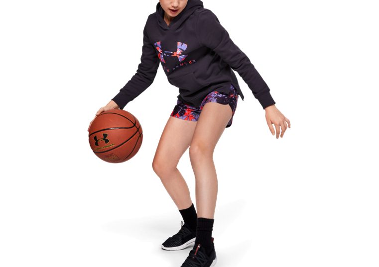 Girls' Rival Print Fill Logo Hoodie, $40 USD