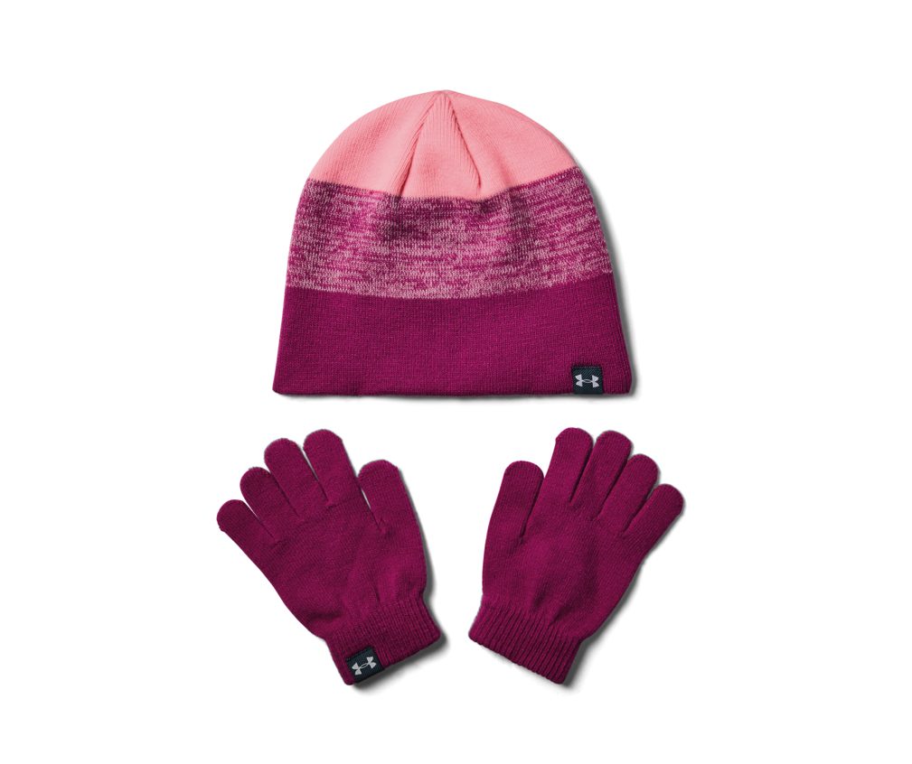 Girls' UA Beanie Glove Combo, $20 USD