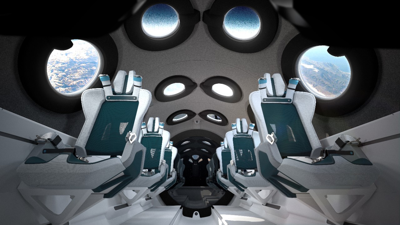 Virgin Galactic’s SpaceShipTwo Cabin Interior