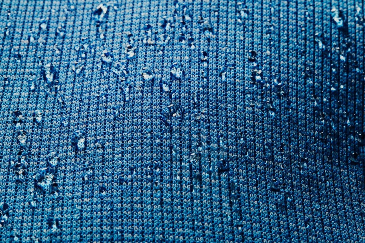 UA Storm technology repels water without sacrificing breathability