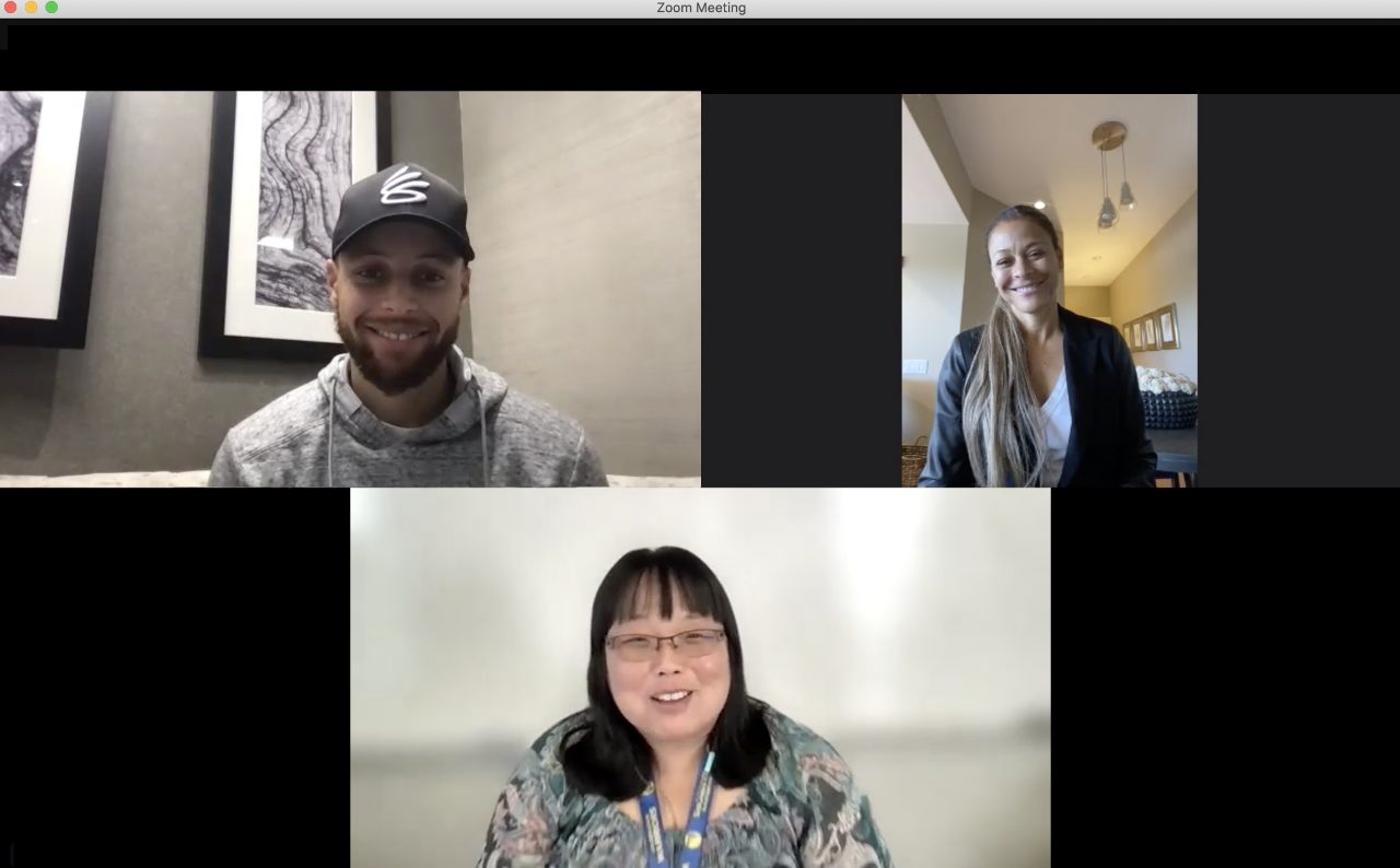 Stephen Curry, Sonya Curry, Ann Park