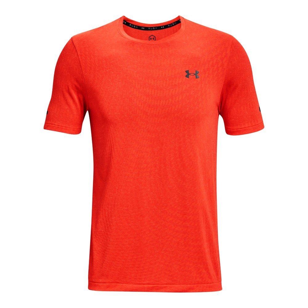 UA RUSH™ HeatGear® Seamless Illusion Short Sleeve, $60