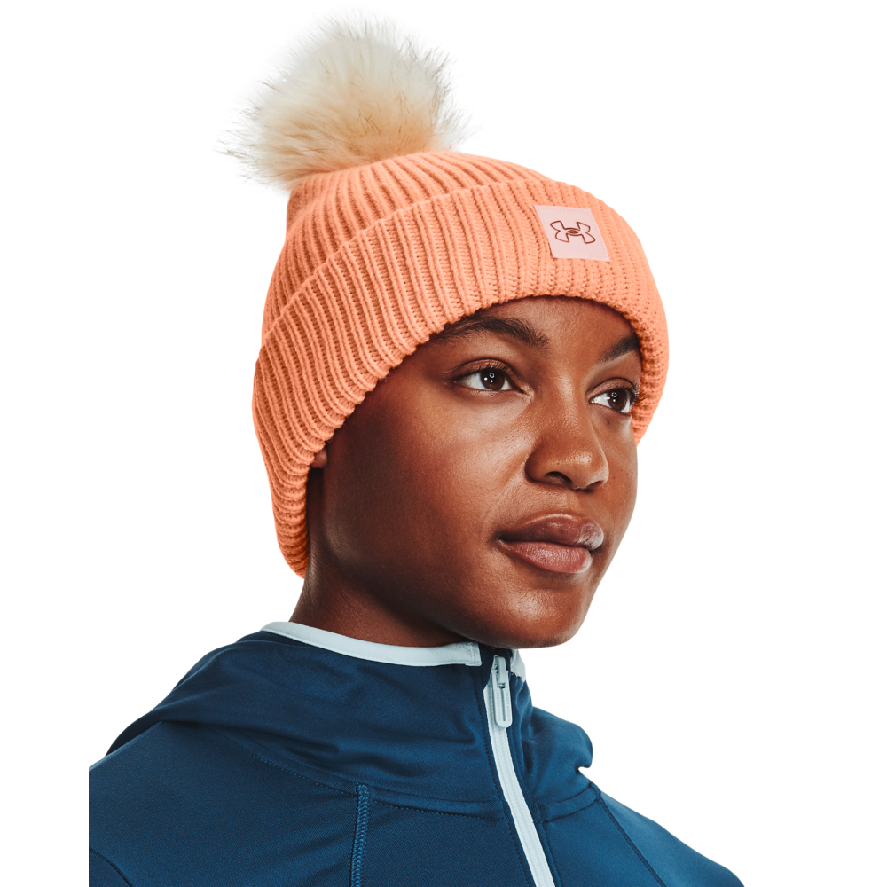 Women's Coldgear Infrared Halftime Ribbed Pom Beanie