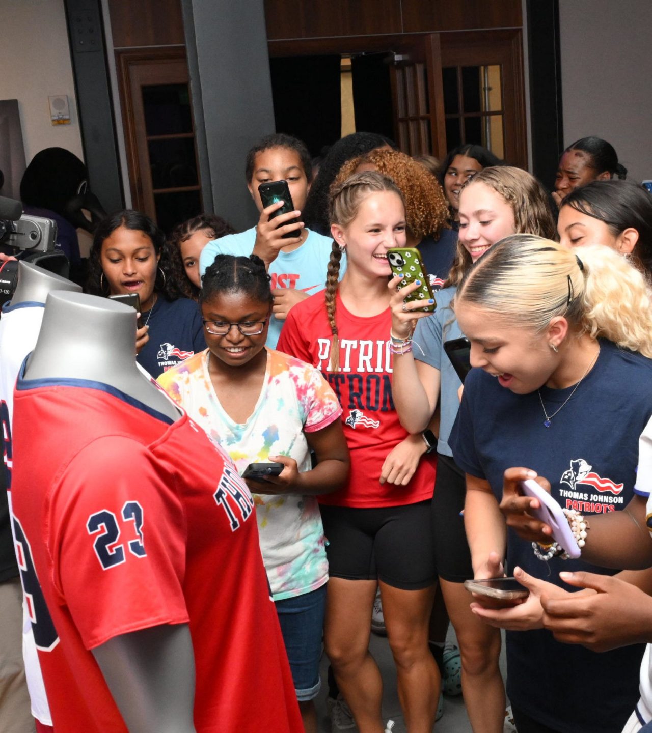 Governor Thomas Johnson High School's Girls Flag Football Team