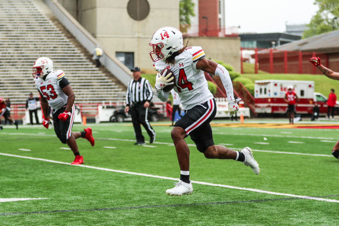 UMD Football Players on field