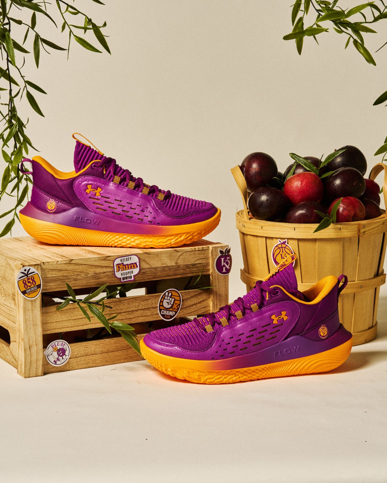 Under armour purple sneakers on sale