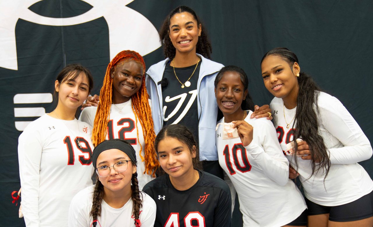 Jordan Thompson with UA Next Athletes