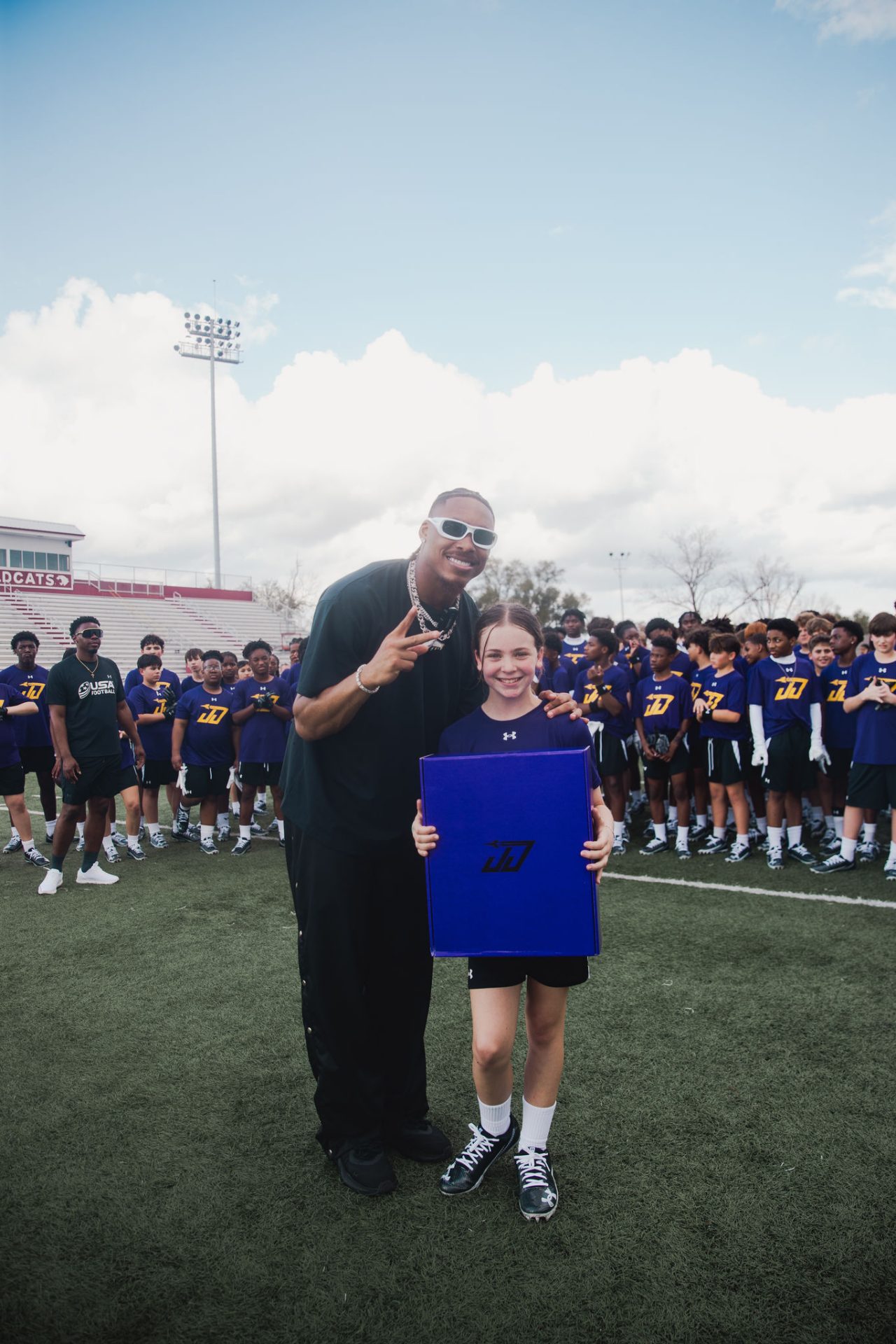 JJ Youth Football Clinic Gifting