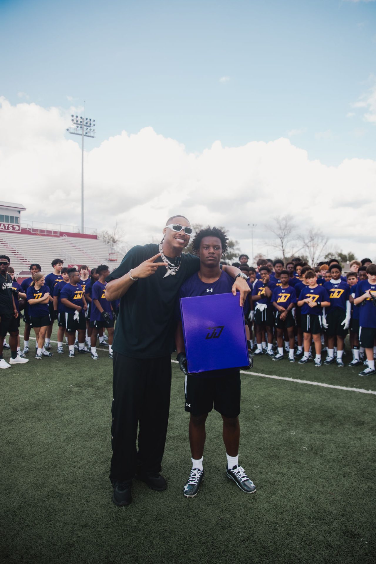 JJ Youth Football Clinic Gifting