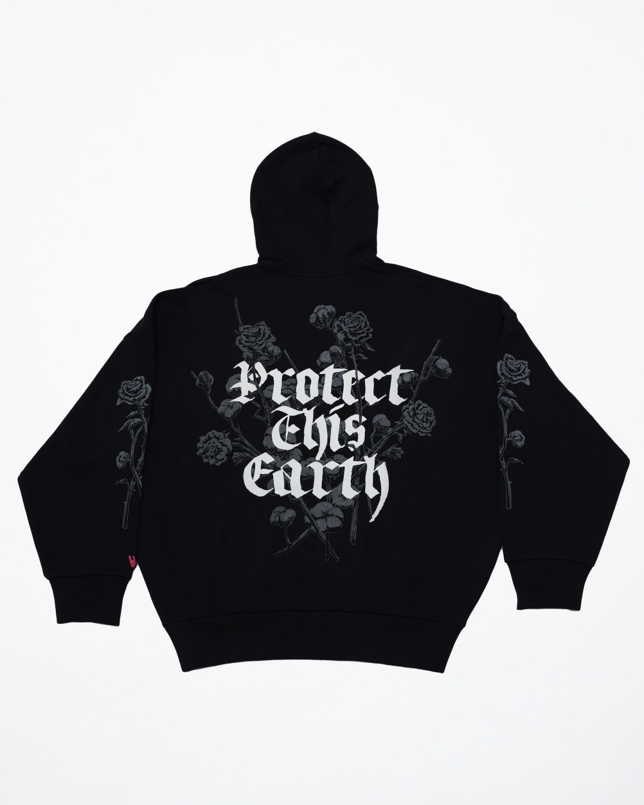Protect This Earth Black Hoodie Back