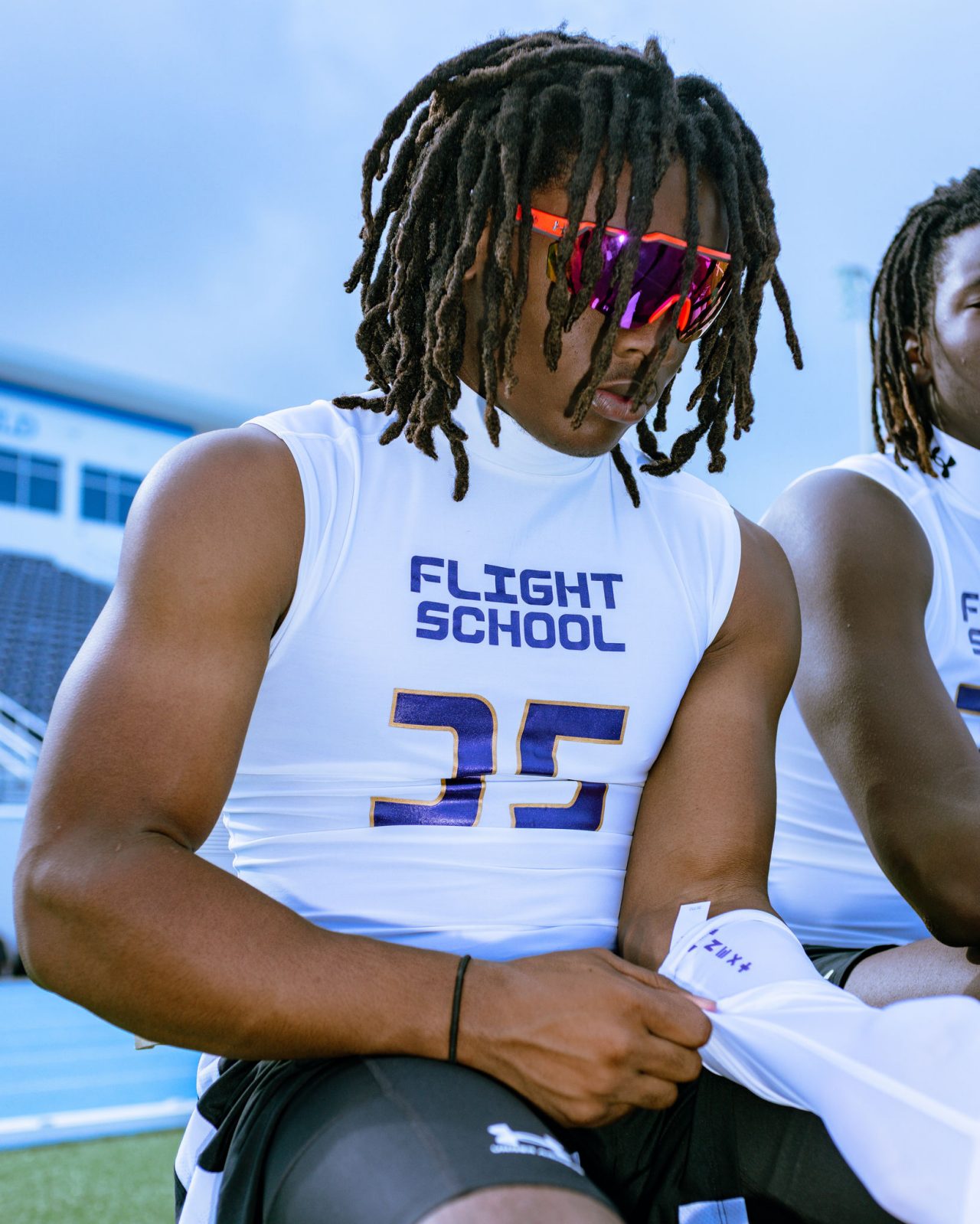 Student Athlete Getting Ready