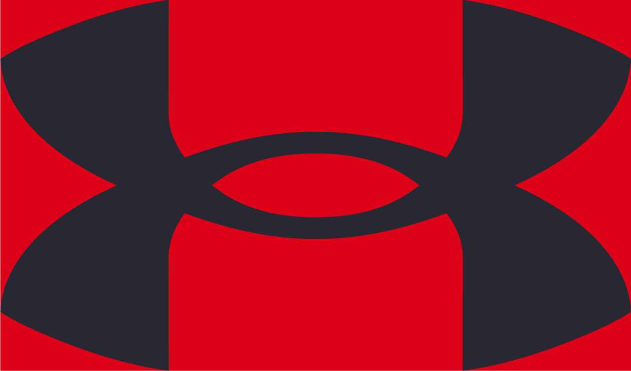 UA dark logo on red
