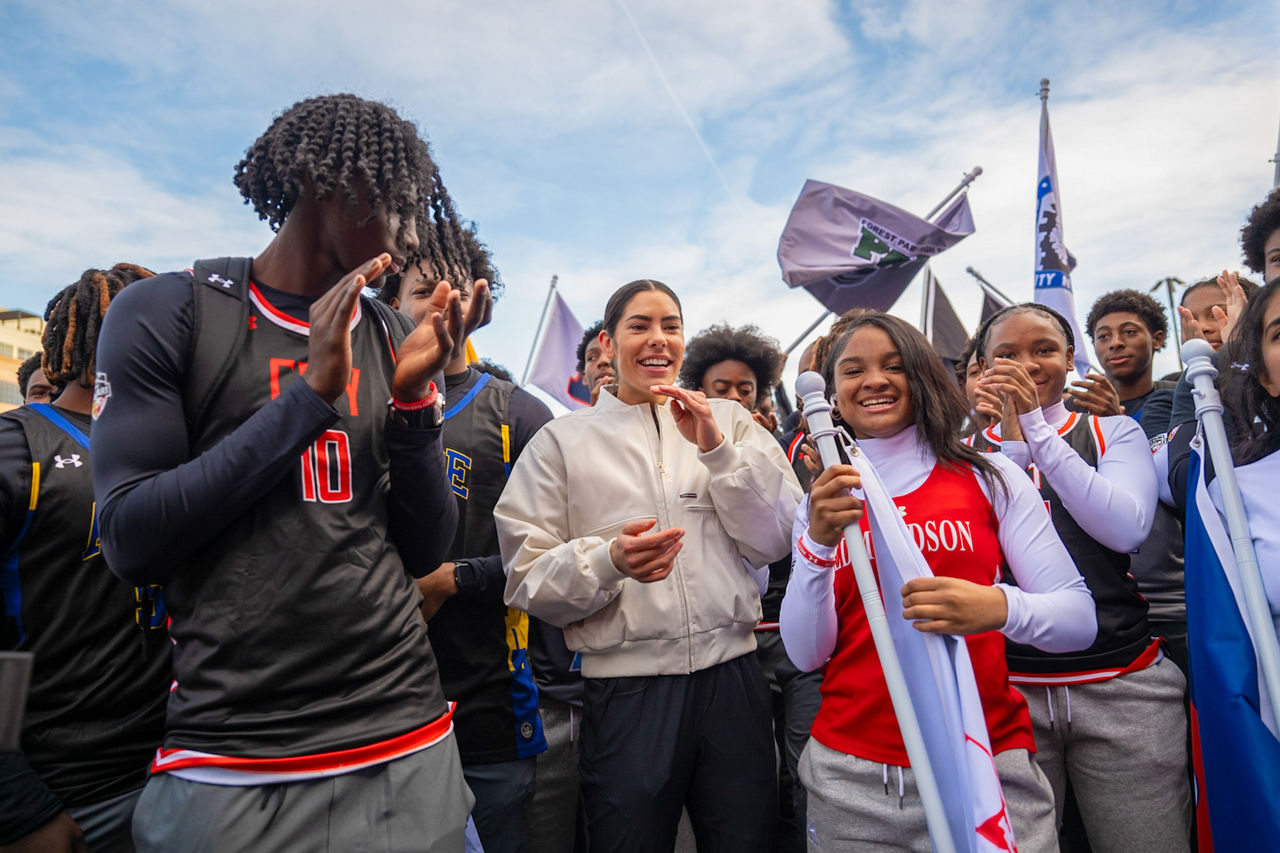 Kelsey Plum and UA Student Athletes